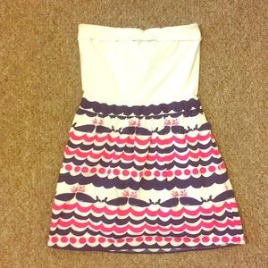 Strapless Nautical Lilly Dress
